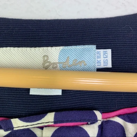 Boden Marina Jacket Blazer in Navy Sz 12R - Picture 8 of 10